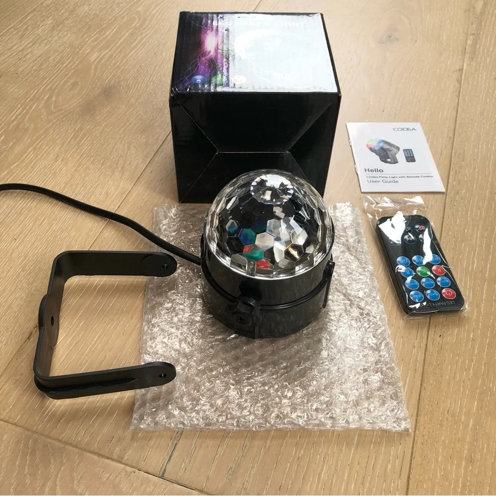 LED Party Light Disco Ball Dancing Stage Lights Remote Control Auto Sound Mode